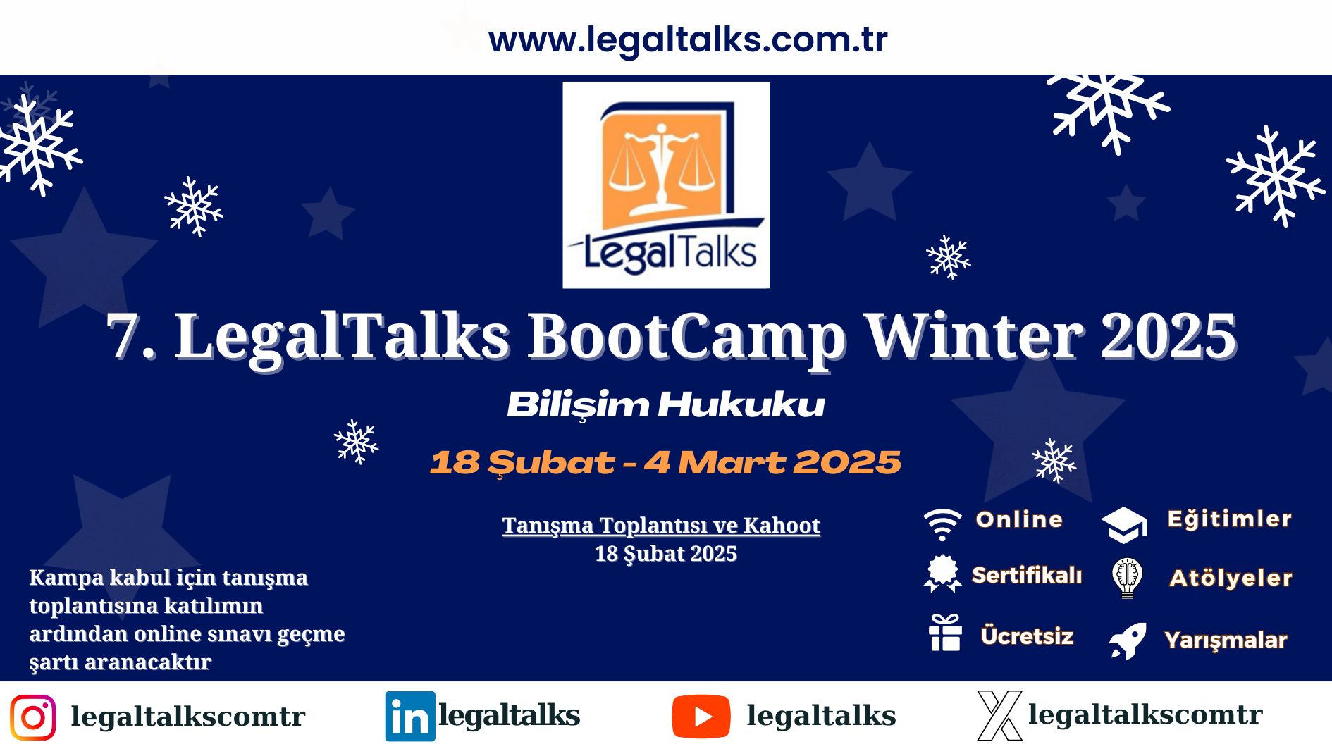 LegalTalks BootCamp Winter 2025 – Bilişim Hukuku